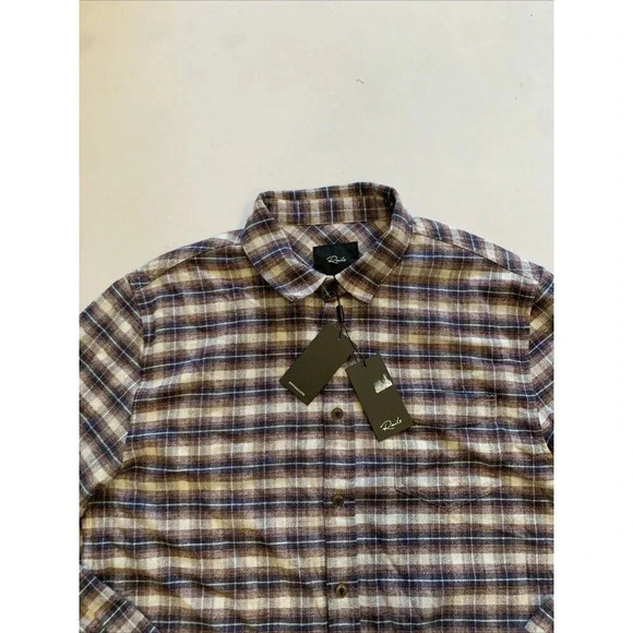Rails Men's Purple Plaid Long Sleeve Button Front Forrest Shirt Large NWT - Picture 5 of 11